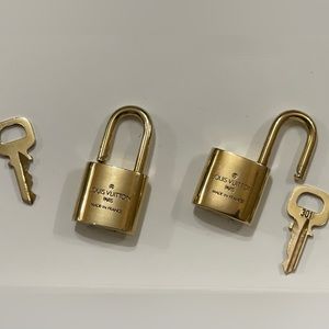 2 sets of authentic LV padlocks